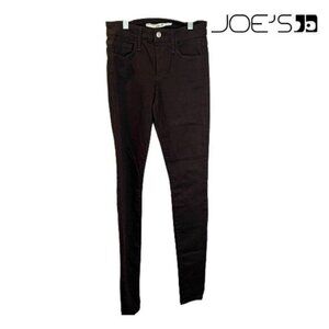 Joes Womens Skinny Jeans Size 24 Fudge Brown Denim Stretch Mid-Rise‎